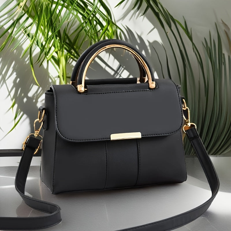 Ayollar uchun uslubiy krossbody xabarchi sumkasi, olib tashlanadigan tasma, magnit yopish va katta sig‘imga ega.