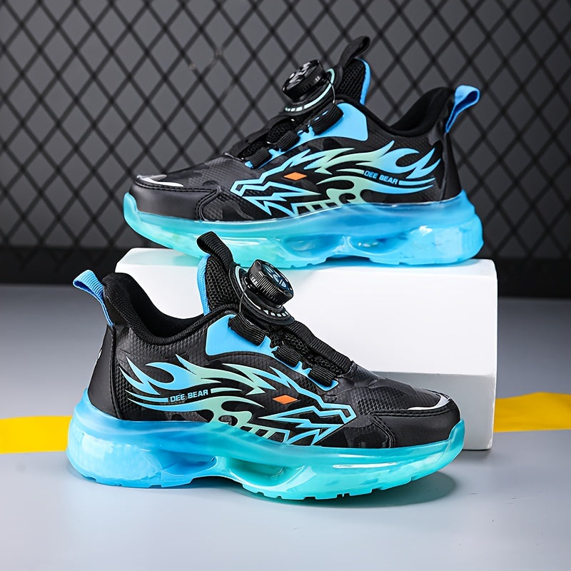 Yigitlar uchun pastki yuqori sport poyabzali, chiziqli PU ustki qismi, mato, ichki EVA taglik, nafas oladigan ichki qismi, 14 yosh va undan kichiklar uchun