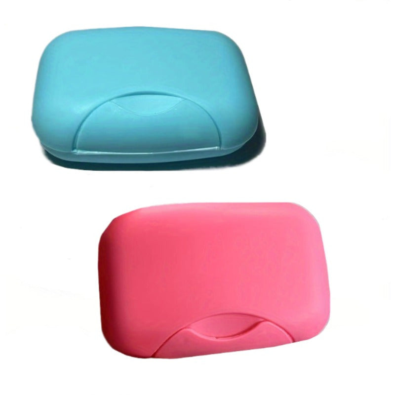 2 Portable Travel Soap Dishes Water-Resistant Case Locking Mechanism