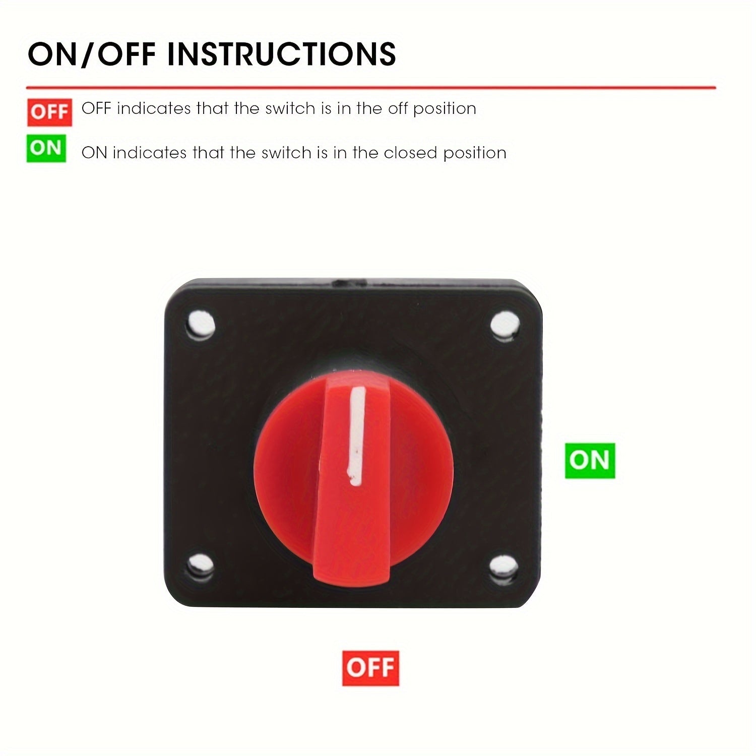 Battery Disconnect Switch Car Van Truck Boat Rotary Isolator 300A Off Kill
