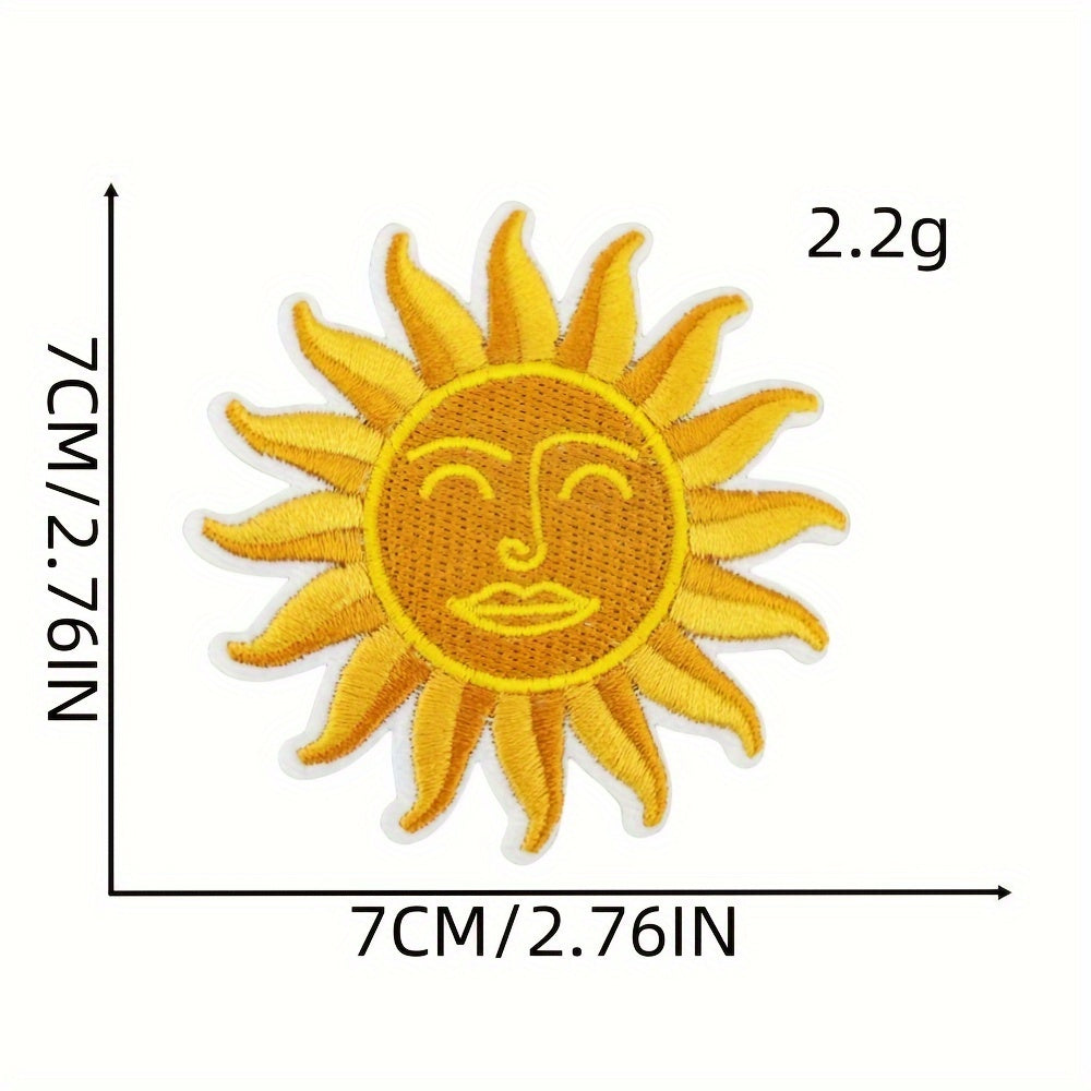 15 штук хиппи термопатчей, вышитые аппликации для шитья для ремонта и декорирования одежды на куртках, джинсах, штанах, платьях, рюкзаках и шляпах.