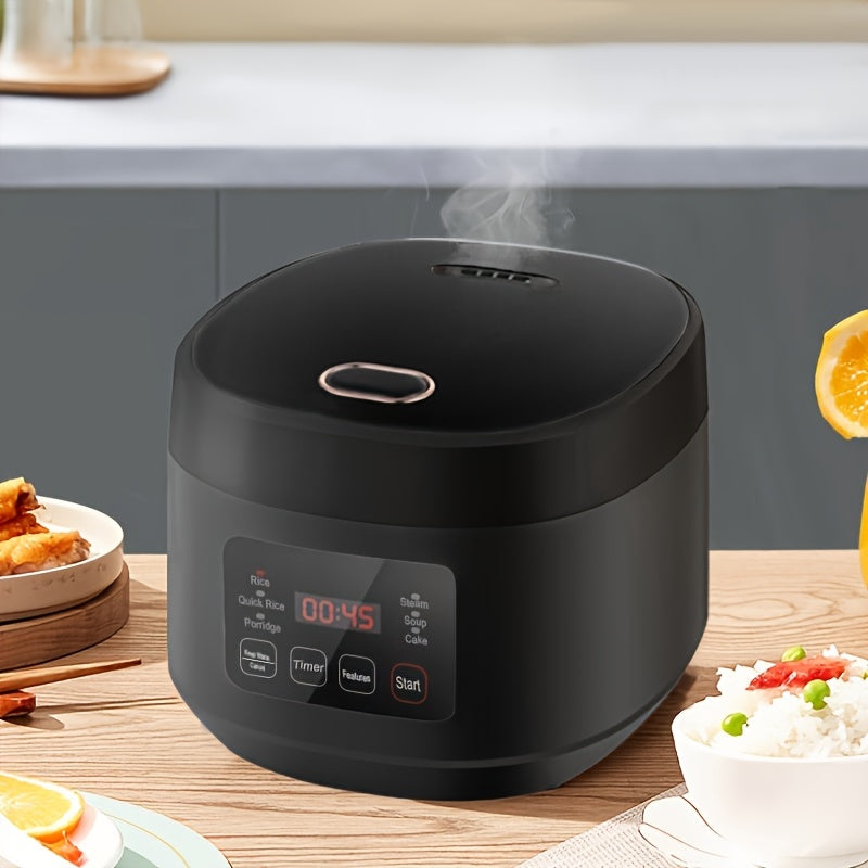 1 dona BALASHOV 3L Kvadrat Aluminiy Elektrik Guruch Pishirgich, Ko‘p funksiyali, Portativ Sayohat Qozoni, 24 soat oldindan band qilish va issiqlik saqlash funksiyasi, Oson chiqariladigan yopishqoqsiz qozon. 500W, Evropa standarti