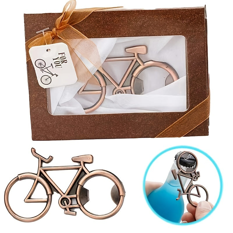 Metal Bicycle-Shaped Beer Bottle Opener for Weddings and Events