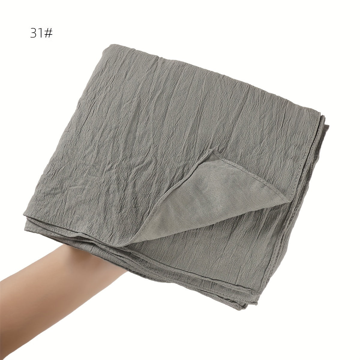 Women's Long Scarf Hijab Breathable Stretchable Solid Color Sun Protection