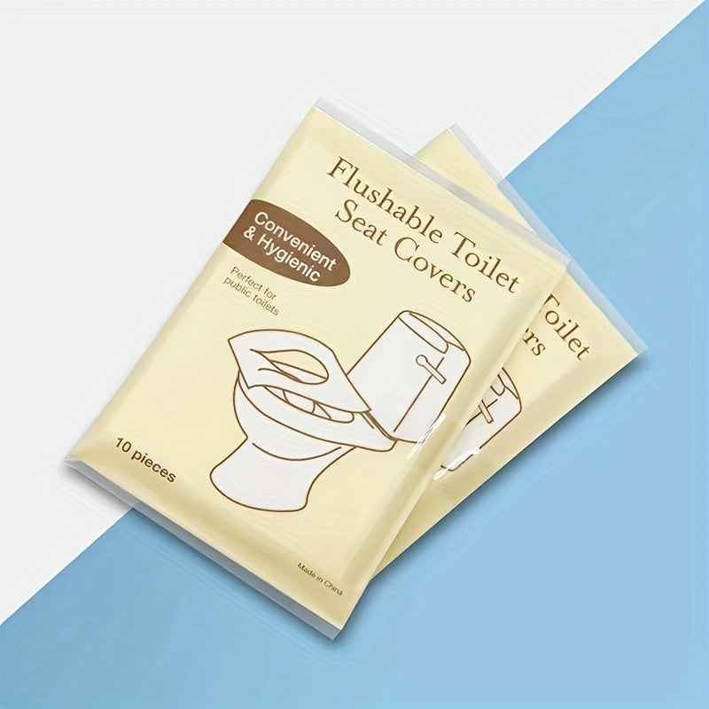 80 Pack Biodegradable Flushable Paper Toilet Seat Covers for Adults and Potty Training