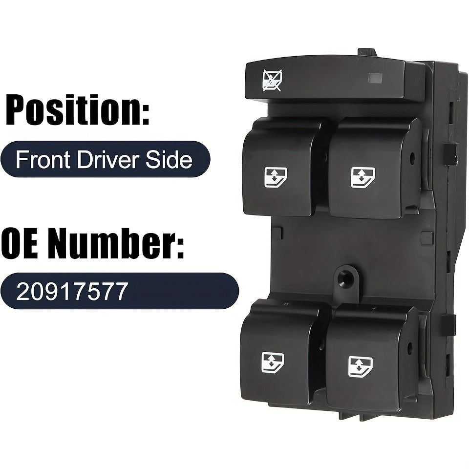 Driver Side Power Window Switch for Chevrolet Cruze 2011-2016 Front Replacement