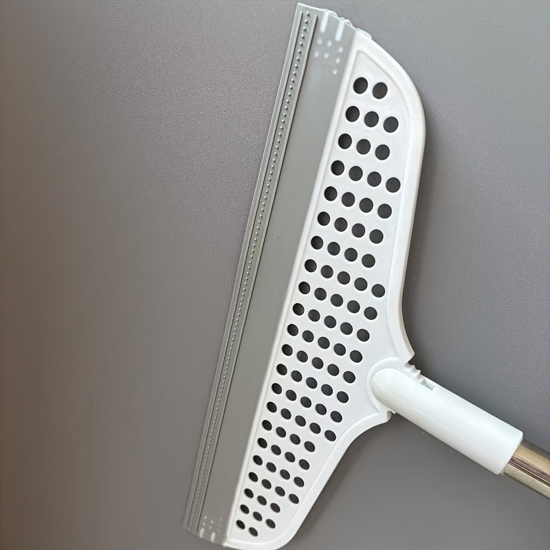 Универсальный магический скребок-метла для уборки ванной, туалета, стекол, стен и пола - эффективно удаляет воду, пыль и шерсть домашних животных - идеально подходит для уборки дома и офиса, изготовлен из высококачественного металла и пластика.