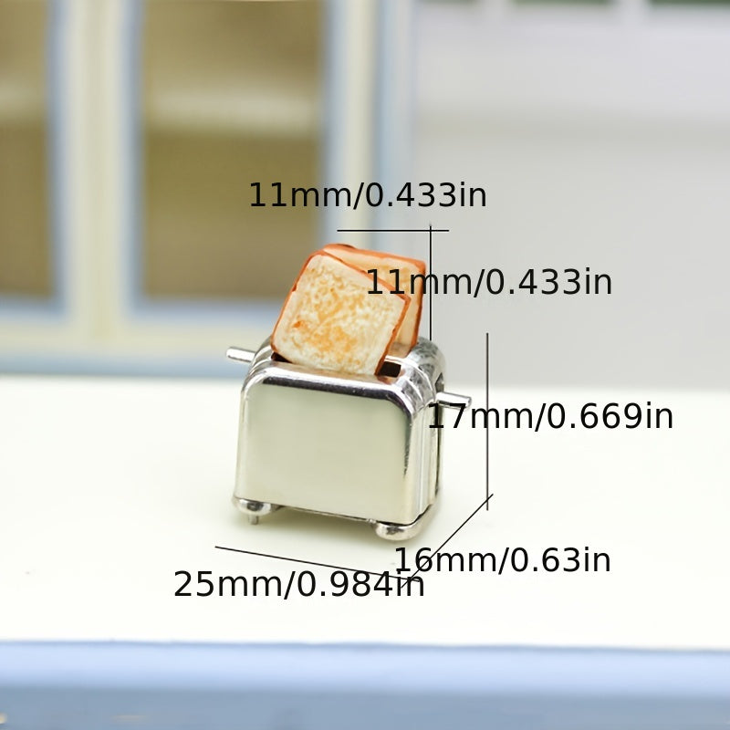 Dollhouse Kitchen Set for 1:12 and 1:6 Scale Alloy and Resin with Accessories