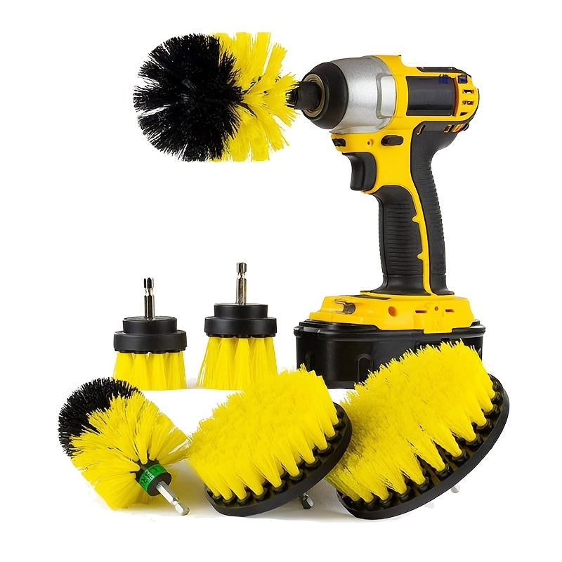 5 dona Elektr drill choʻtkasi toʻplami, plitkalar, vanna, pechlar, transport uchun almashtiriladigan tozalash boshliqlari