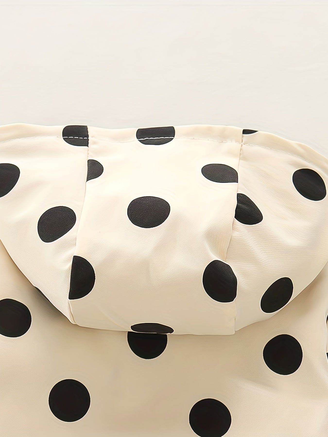 Kichkina bolalar uchun polka nuqtali kapushonli kurtka Polyester Bahor Kuz Zipper Kundalik