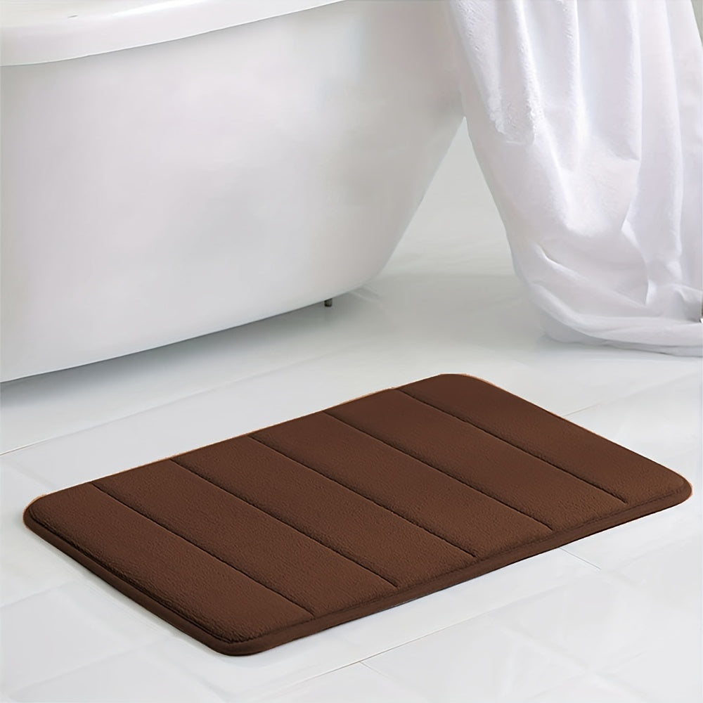 Memory Foam Bath Mat Non-Slip Soft Water-Absorbing Shower Mat