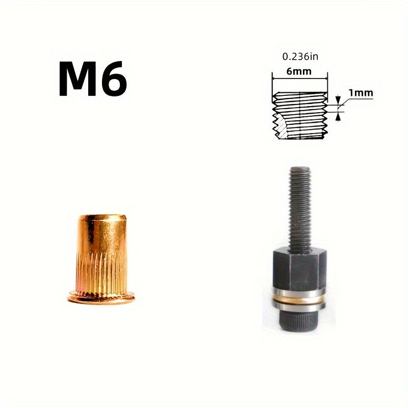 Manual Rivet Nut Tool for Thin Metal Steel Repair Kit