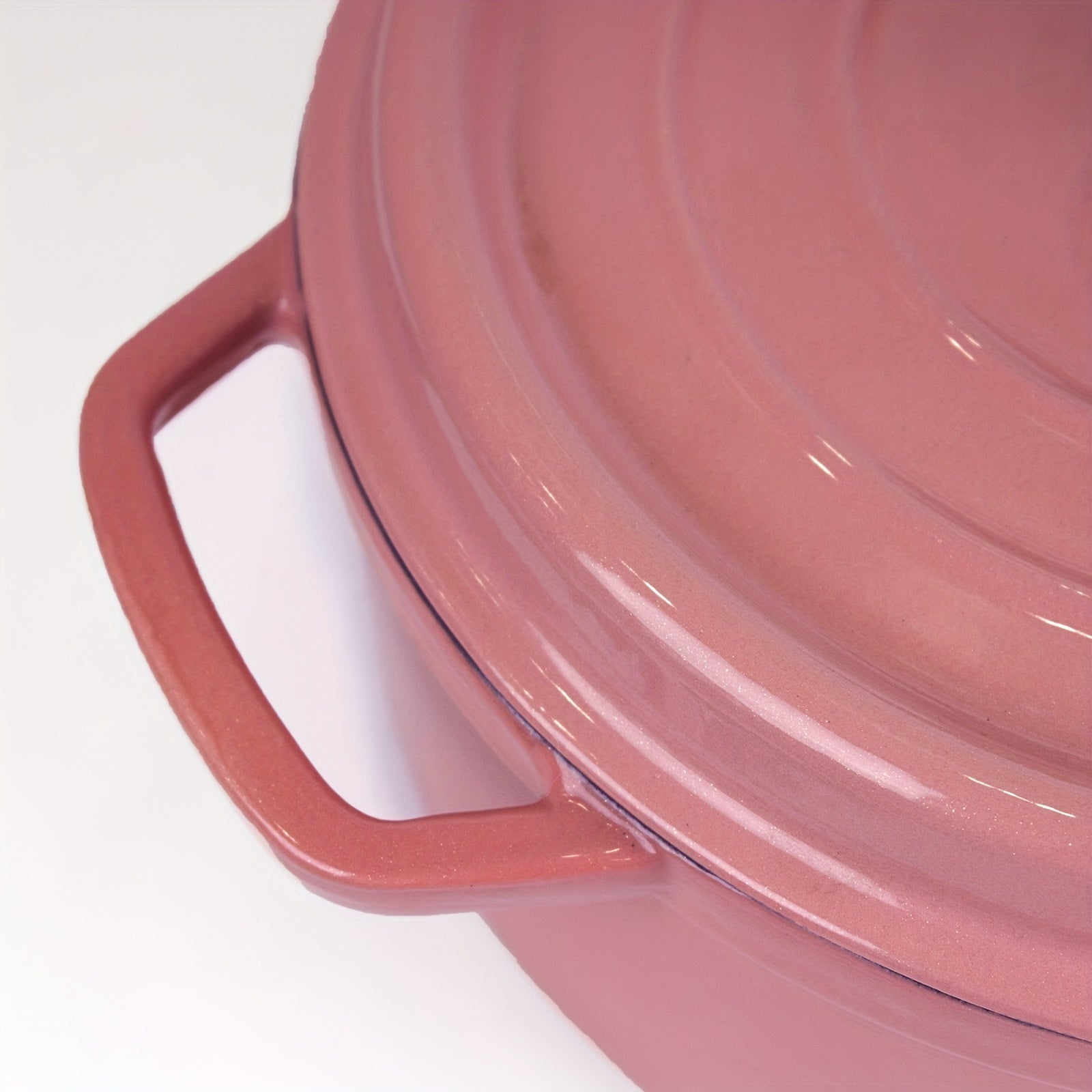 Cast Iron Enameled Dutch Oven 22cm Red for Slow Cooking and Braising
