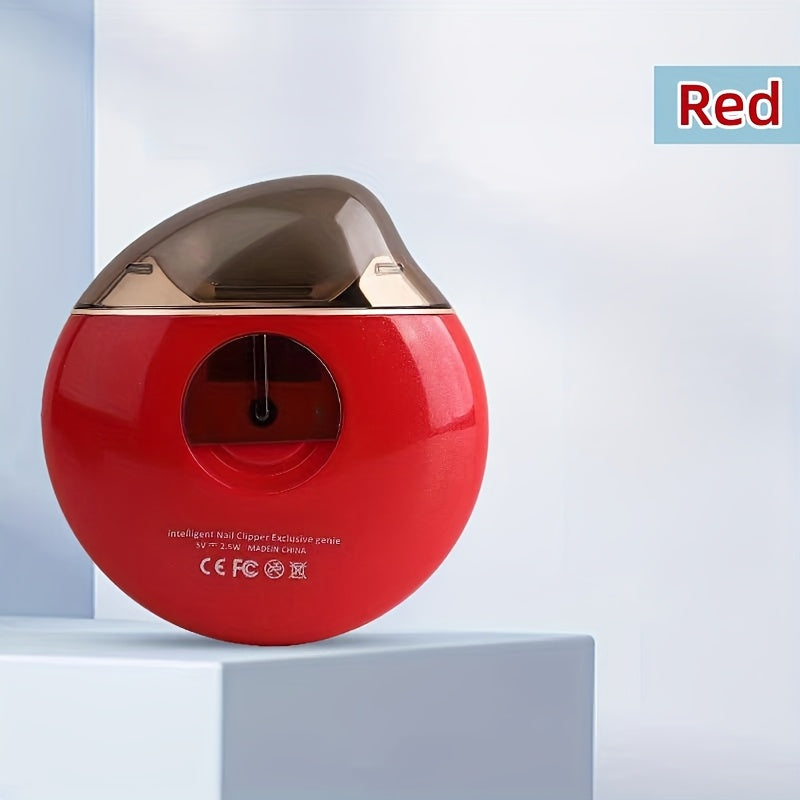 Electric Nail Clipper and Foot File USB Rechargeable Dual Speed Automatic Trimmer for Men Women Travel Compact White Black Pink