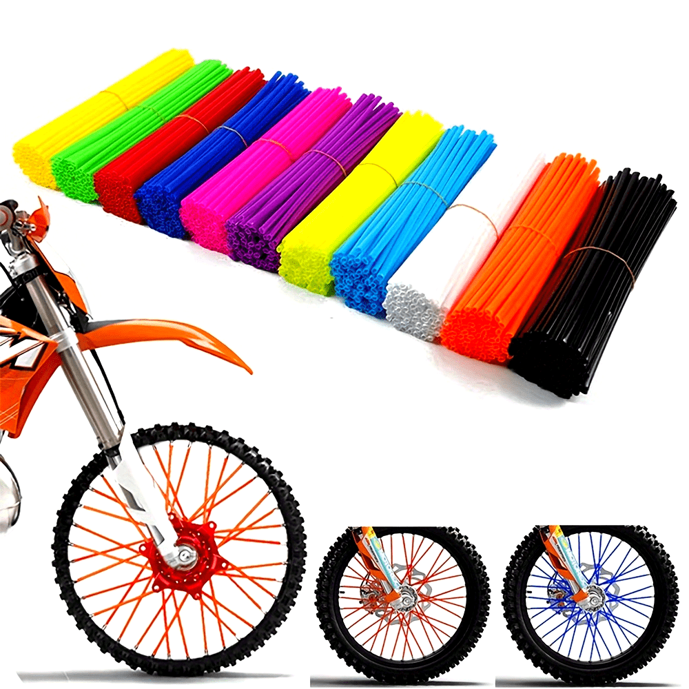 Набор кожухов для спиц обода мотоциклетного колеса, 36 шт., длина 17,02 см, для грязевых эндуро и пите