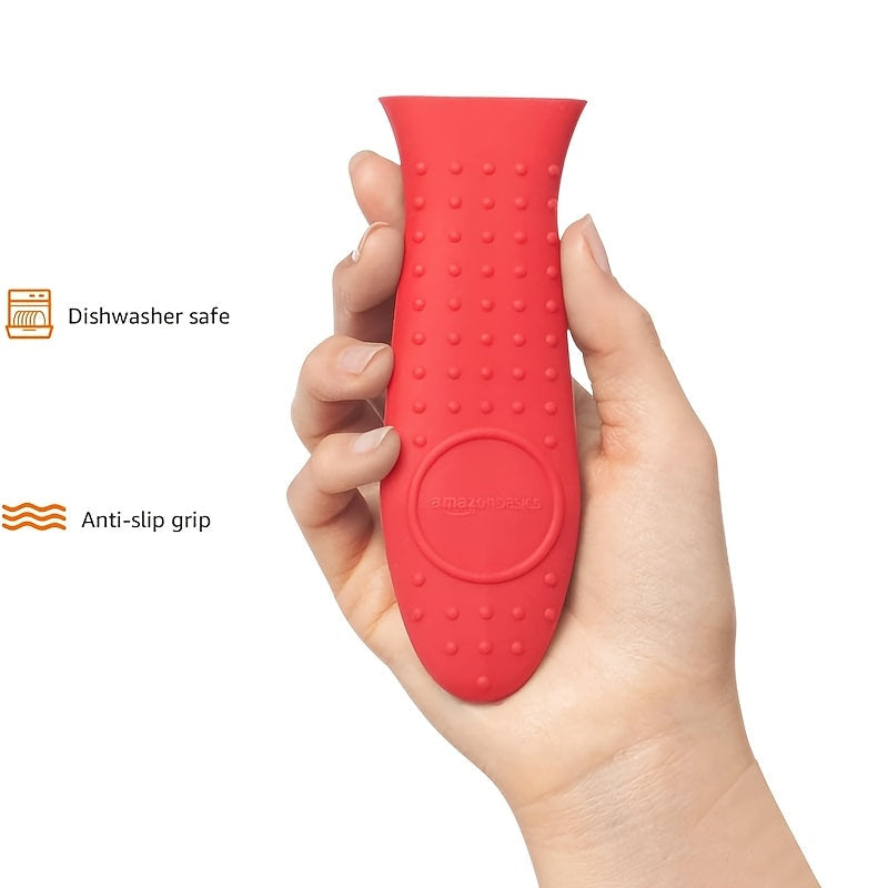 Silicone Mini Hot Handle Holder for Cast Iron Skillets, Reusable Heat Protection