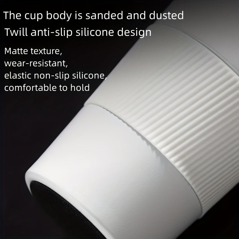 Taza de viaje de acero inoxidable 12.85oz 17.25oz con aislamiento al vacío, a prueba de fugas y sin derrames