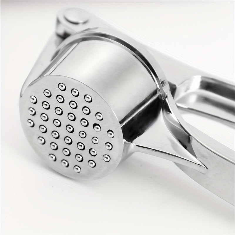 Handheld Metal Garlic and Ginger Press Kitchen Tool for Crushing and Mincing