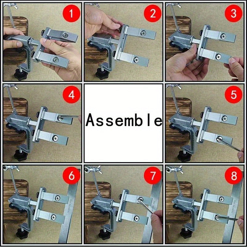 Barqaror burchak bilan olmos pichoqni qirqish, qo'lda oshxona maydalash tizimi va tosh bilan ishlash va pichoqni shimgich uchun, qutisi bilan birga.