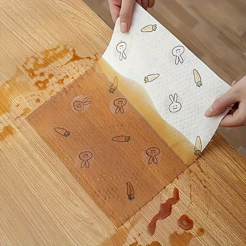 100 ta Ko'p Qavatli Takrorlanadigan Oshxona Sochiqlari, Rang-barang Yuraklar, Yuviladigan va Bir Martalik