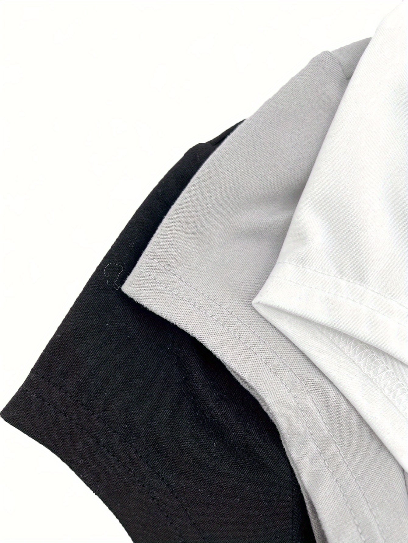 3-Pack Solid Side Ruched Women's Casual Crew Neck Short Sleeve T-Shirts for Spring Summer