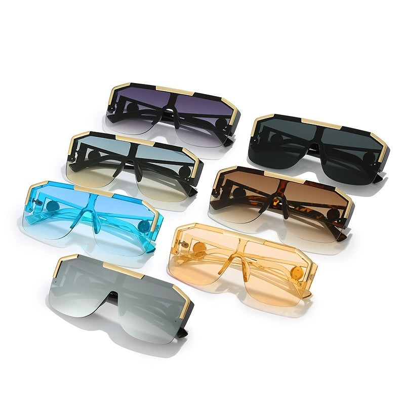 Men's Oversized Square Glasses Large Frame Casual Fashion Accessories