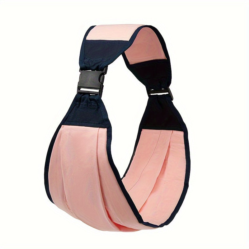 Adjustable Baby Carrier with Stripes Cotton Blend Secure Buckle for Infant Travel