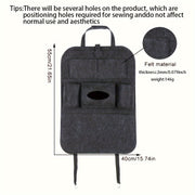 Felt Car Seat Organizer Hanging Storage Bag for Interior Supplies Children 14+