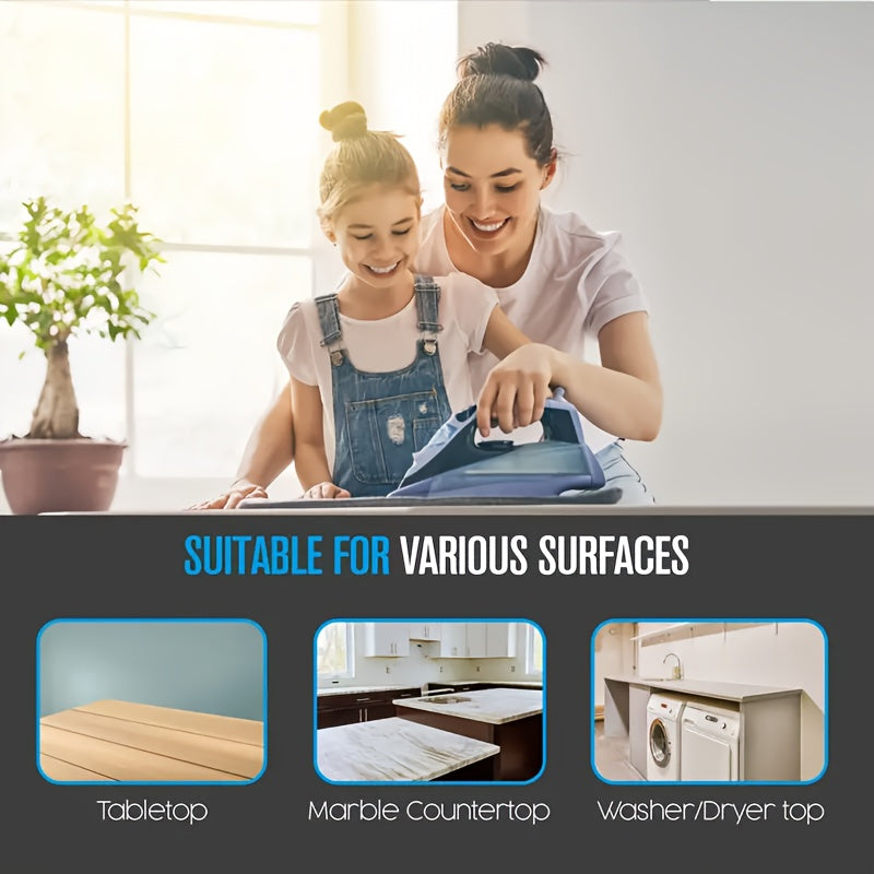 Almohadilla de planchar acolchada resistente al calor 45.72x83.82cm portátil y ligera