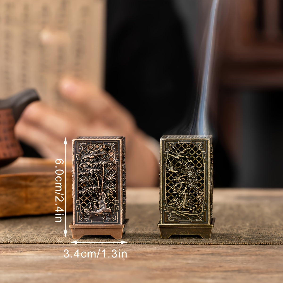 Hollow Ceramic Incense Burner for Indoor Use Holiday Decor Tea Ceremony