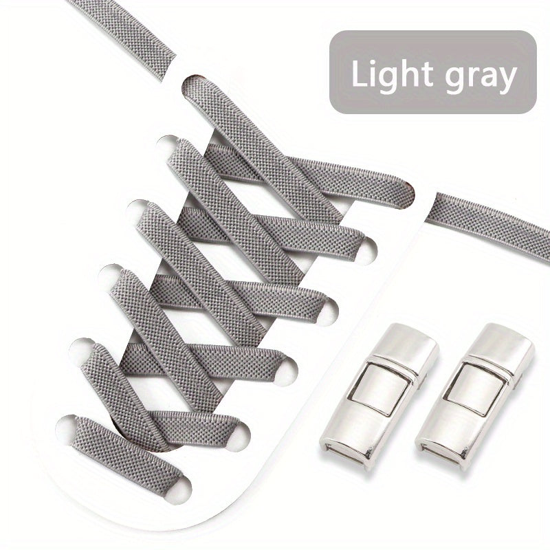 Шнурки без шнуровки с алмазными крестовыми замками для повседневных кроссовок, эластичный ацетат