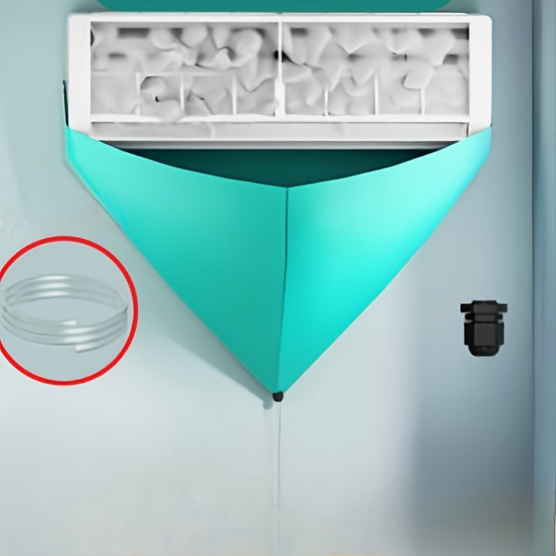 All-in-One Wall-Mounted Air Conditioner Cleaning Kit with Dust Cover and Water Collection Bag