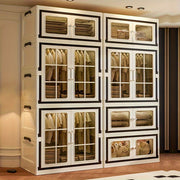 Armario de almacenamiento multifuncional de plástico con ruedas para dormitorio, cocina y baño