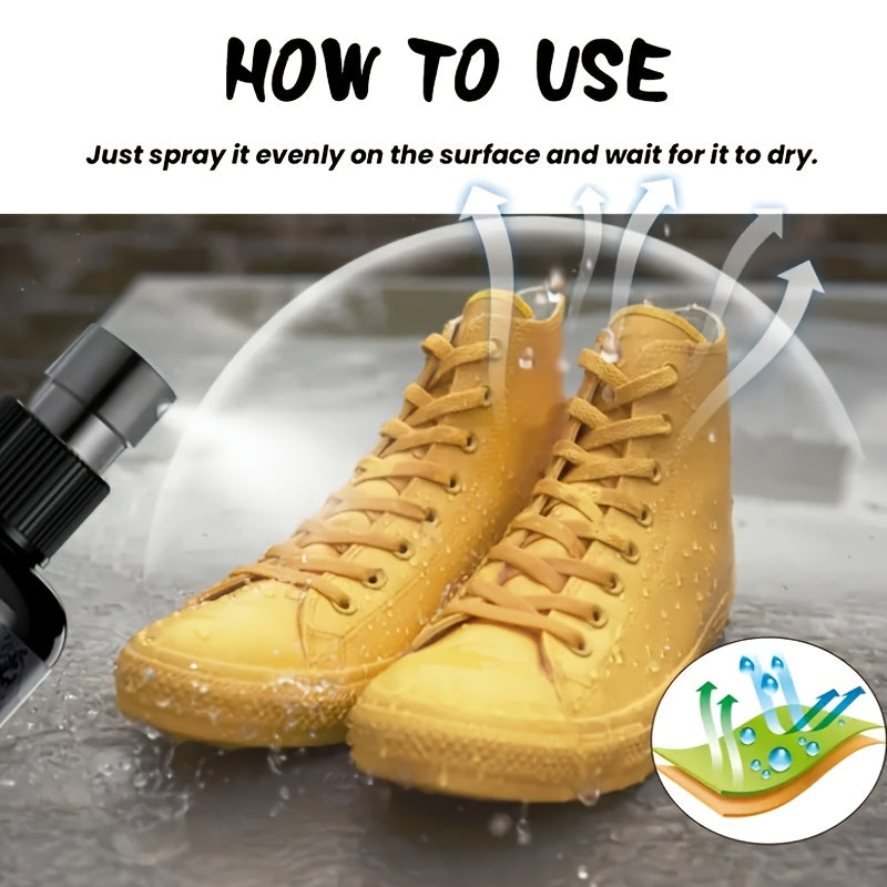 Waterproof Shoe Spray Protector Nano Rain and Stain Resistant for Sneakers and Canvas