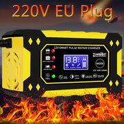 Smart Pulse Repair Charger for Cars Trucks Motorcycles Lawn Mowers 12A 50W