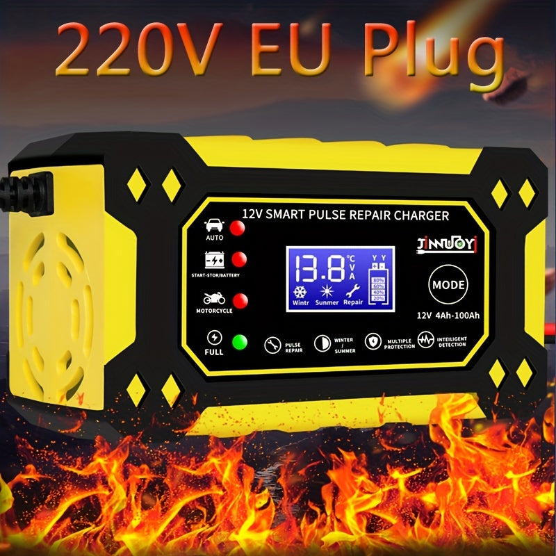 Smart Pulse Repair Charger for Cars Trucks Motorcycles Lawn Mowers 12A 50W