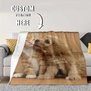 Personalized All-Season Photo Flannel Blanket with Custom Pictures, Machine Washable