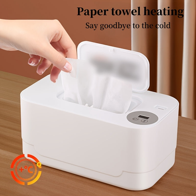 Dispensador portátil de toallitas húmedas alimentado por USB con calentamiento rápido y capacidad de 5 días