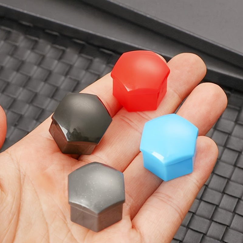 20PCS Tire Screw Caps Plastic Wheel Hub Cover Nut Protector Decor