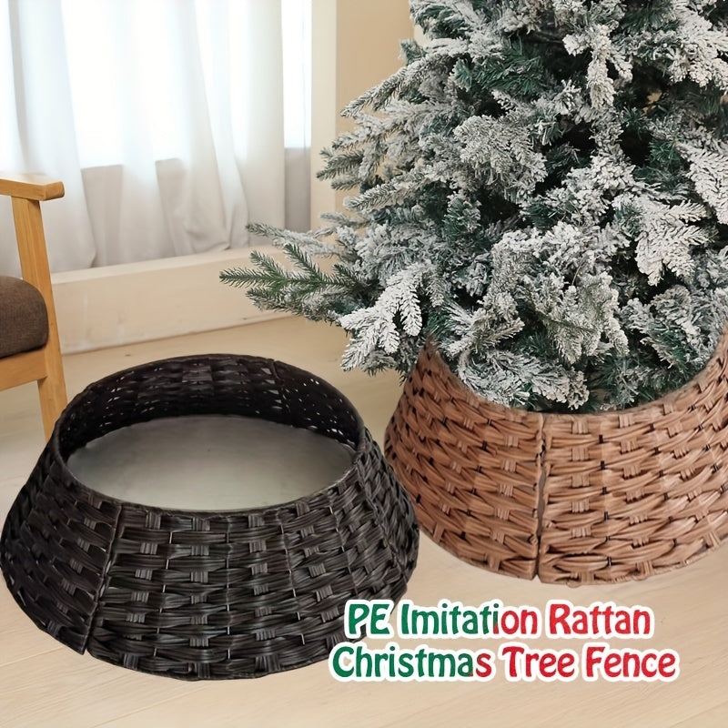 Christmas Tree Fence Skirt Stand Decor Durable Easy to Clean Holiday Season