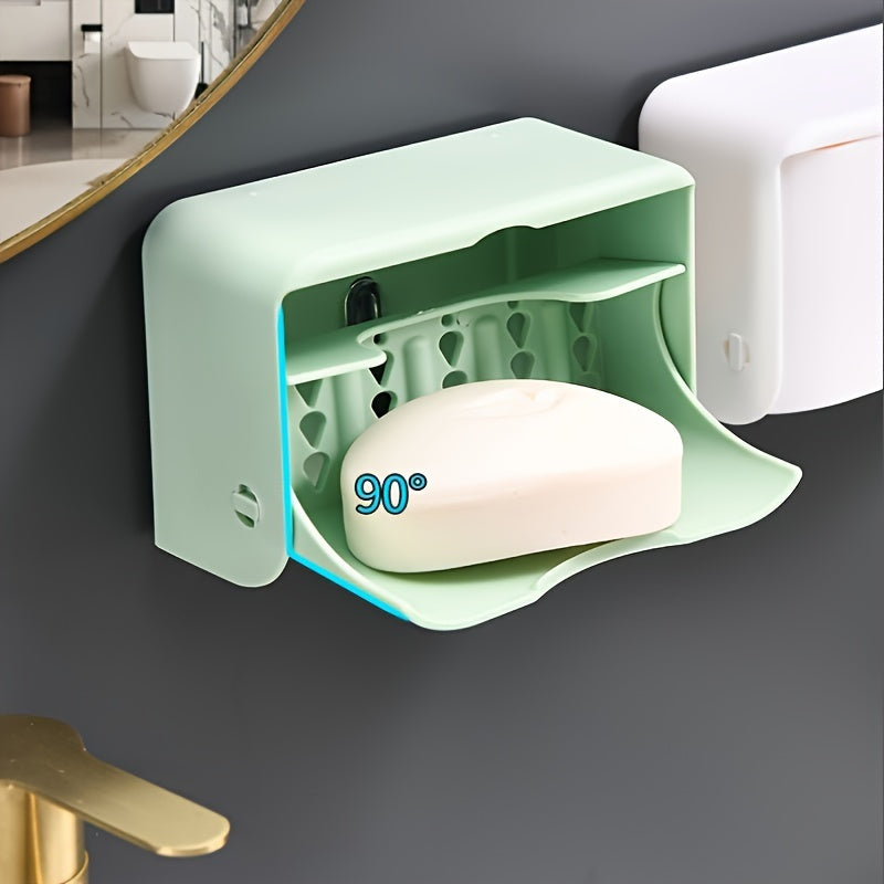 Wall-Mounted Plastic Storage Rack for Kitchen Utensils and Spoons