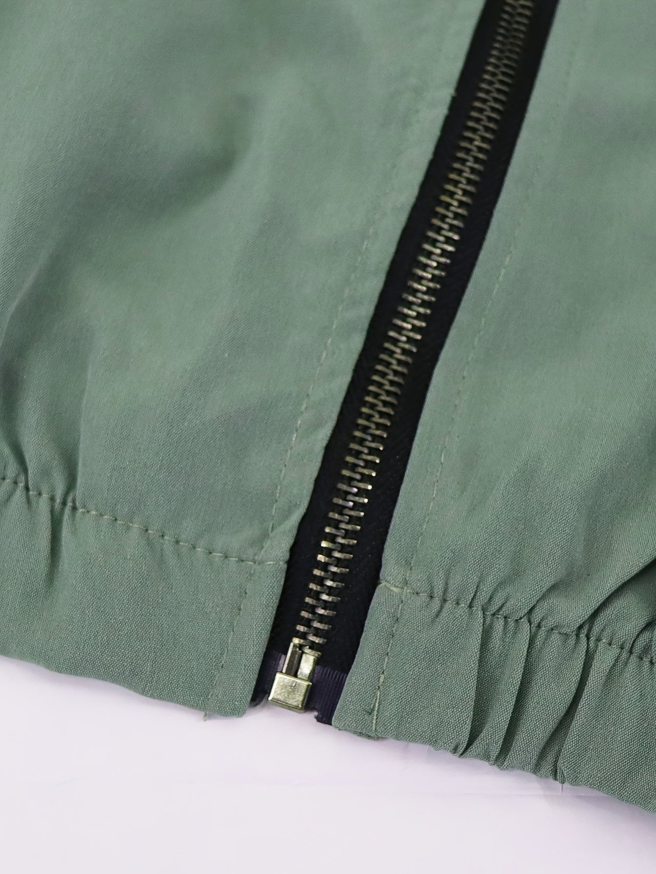 Casual Ladies Two-Piece Suit with Zipper Solid Polyester Elastane Spring Fall