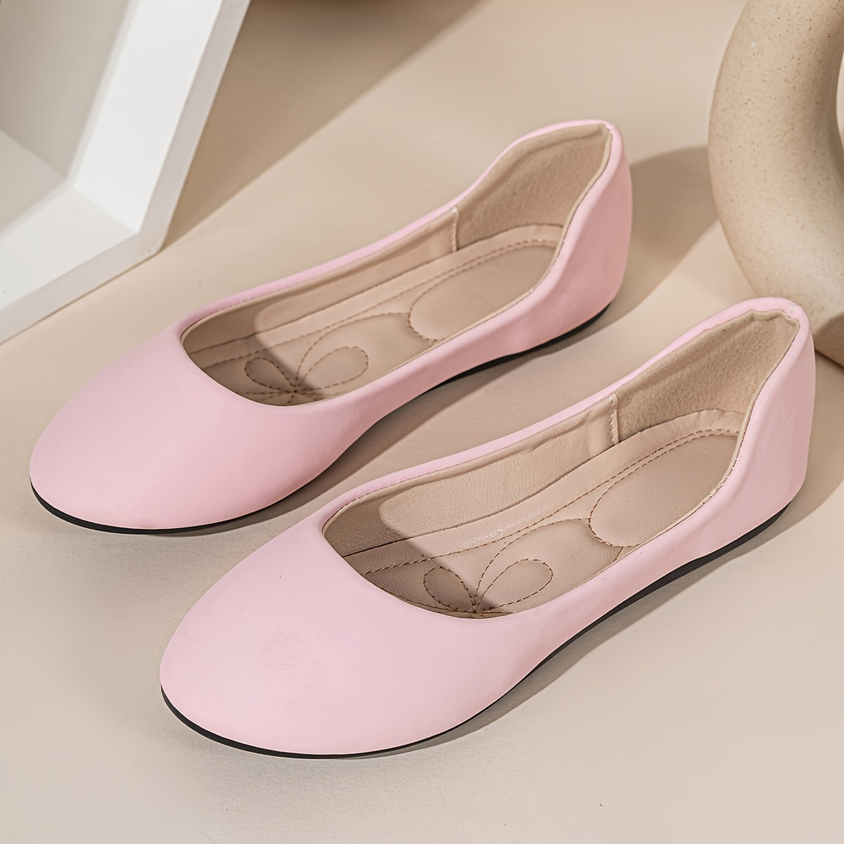 Zapatillas de ballet para mujer transpirables, slip-on, para todas las estaciones, ligeras