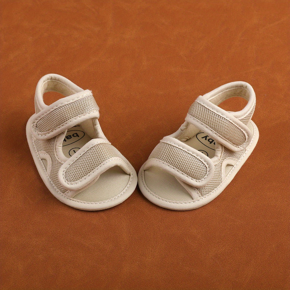 Kichkina qizlar va erkaklar uchun nafas oladigan tarmoq sandallari, ochiq barmoqli, sozlanadigan bahor va yoz poyafzali