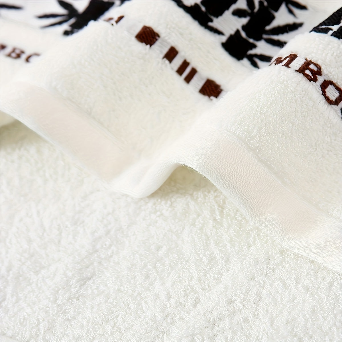 Self-Flying Bamboo Fiber Towels Set 5 Pieces Absorbent Quick-Drying Soft 35x75cm