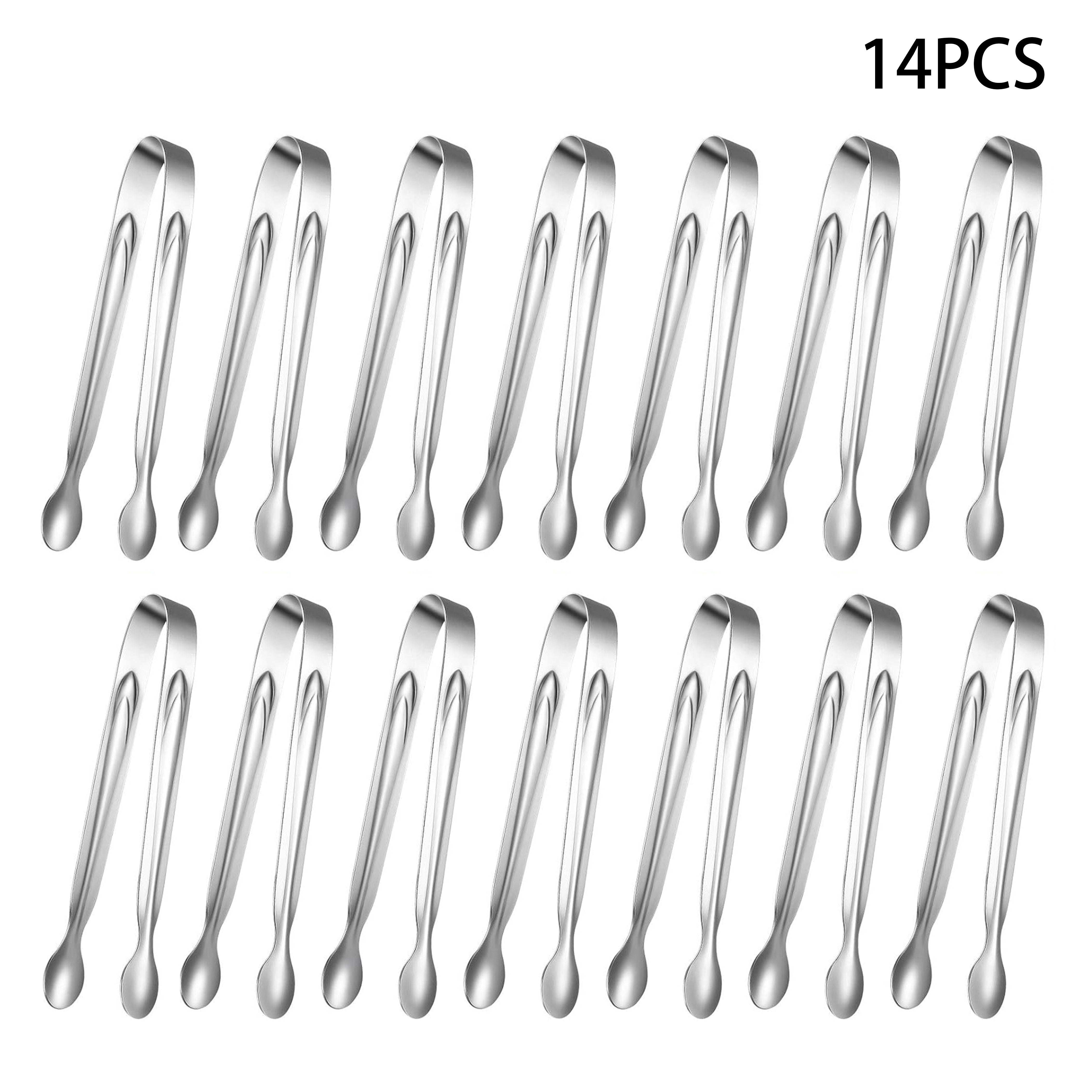 Stainless Steel Mini Tongs for Serving and Catering 10/12 Inch