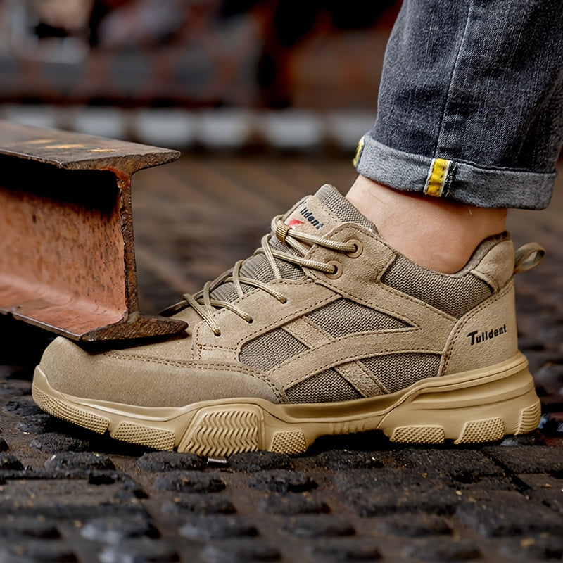 Men's Insulated Steel Cap Work Shoes Breathable Resistant Sole for Electricians