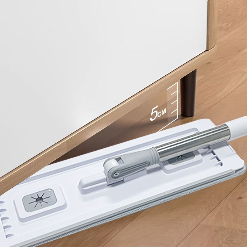 Yassi pol uchun mop va qopqoq to'plami, mikrotozalash mato bilan nam va quruq tozalash uchun