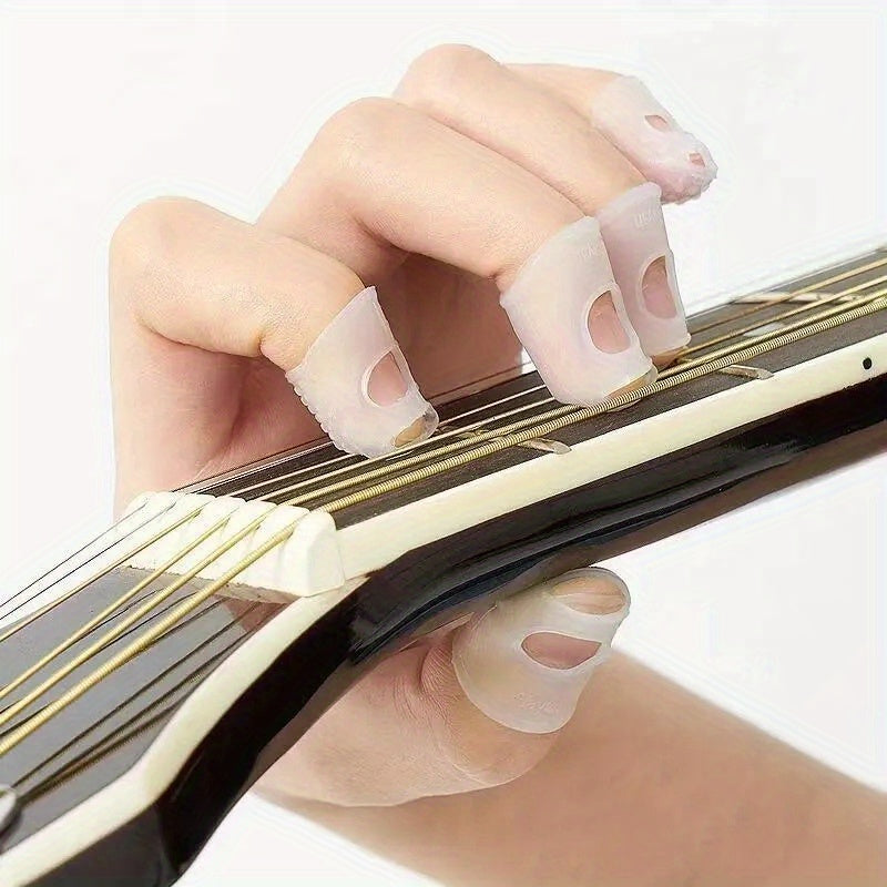 10-Pack Silicone Guitar Finger Protectors Set for Beginners and Repair