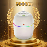 Modern White USB Humidifier for Bedroom and Home with Colorful Accents